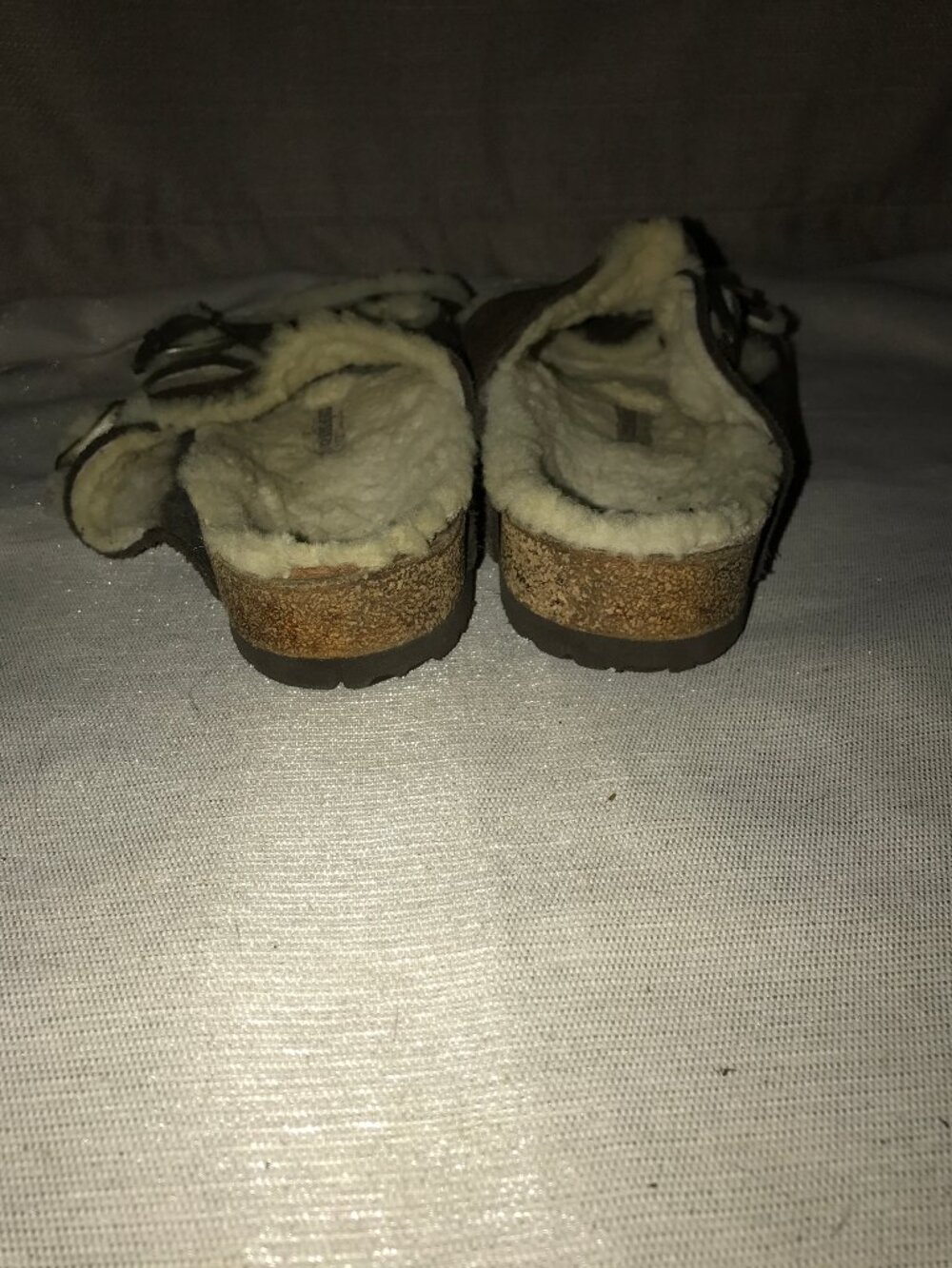 Birkenstock Arizona Shearling Suede Sandals Brown Women's 11 / EU 42 - Picture 6 of 16